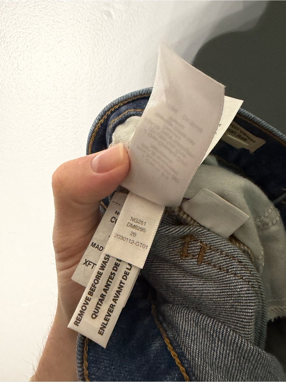 Madewell The Perfect Vintage Straight Jean in Mayfield Wash Size 26 - Picture 7 of 7